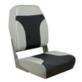 thumbnail image 2 of Springfield Marine 1040663 Gray/Charcoal Economy Folding High Back Chair, 2 of 2