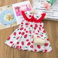 thumbnail image 2 of Dresses For Girls Kids Outfits Set Casual Princess Baby Toddler Strawberry Bag Print Dress 12 Months-18 Months, 2 of 4