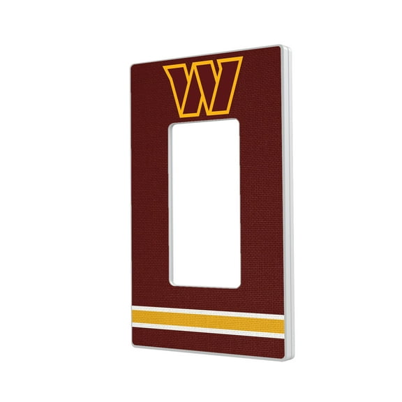 Washington Commanders Stripe Single Rocker Light Switch Plate