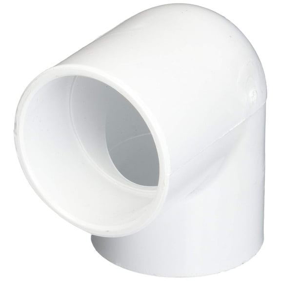 30720 PVC Pressure Pipe Fitting, Elbow, 90-Degree, White PVC, 2-In. - Quantity 50