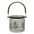 thumbnail image 5 of Northlight 4" Hand-Painted Pine Trees and Deer Flameless Glass Christmas Candle Holder, 5 of 7