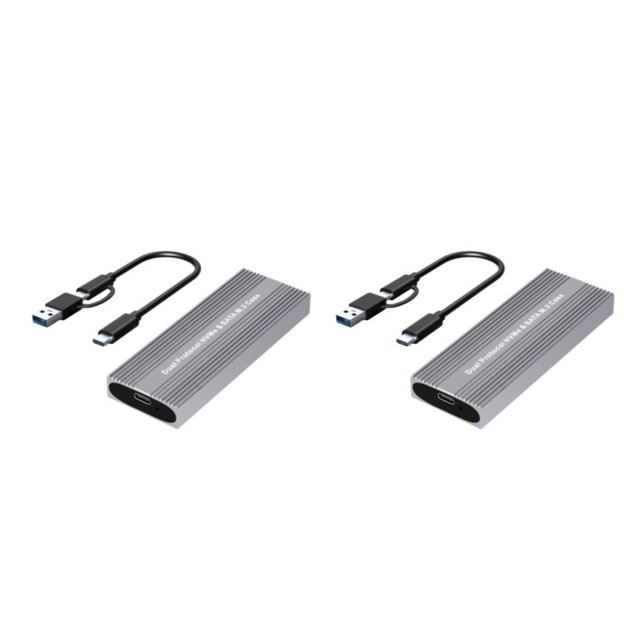 Bearachild Estuche M2 Ssd para tamaño de disco duro Herramienta compatible Instalación gratuita Fácil de usar Aleación Ssd Estuche externo Ssd Type1 NO1