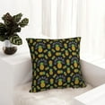 thumbnail image 5 of Wukai Pineapple Premium Polyester Fleece Pillow Covers with Hidden Zipper Closure,Luxuriously Soft and Durable-16"x16", 5 of 7