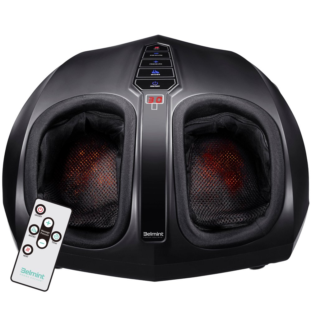 belmint shiatsu foot massager with airbag massage pressure and heel massage