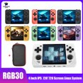 thumbnail image 2 of POWKIDDY-consola de juegos portátil RGB30, pantalla IPS de 4 pulgadas, 720x720, sistema Linux de 256GB, reproductor de vídeo Retro de código abierto, regalos, 2 of 5