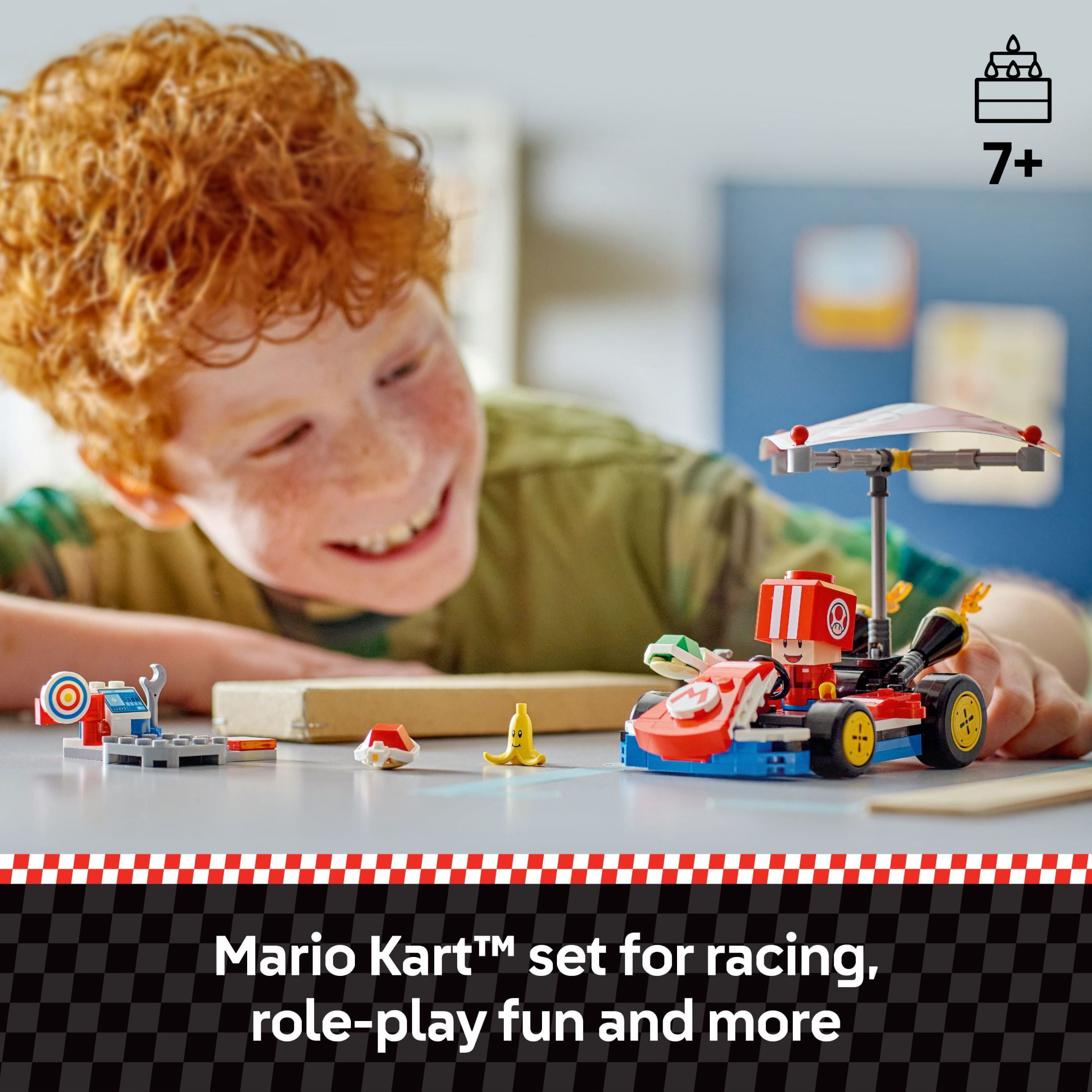 LEGO Super Mario: Mario Kart Standard Kit - Collectible Toy Building Set for Kids, Boys and Girls, Ages 7+ - Nintendo Mario Kart Toy for Fans - Birthday Gift Idea - 72032