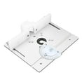 thumbnail image 1 of Aluminum Router Table Insert Plate, Router Table Insert Base Plate Router Flip Plate with Miter Gauge Guide, Woodworking Benches for Router Table Saw, 1 of 7