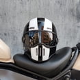 thumbnail image 2 of Cascos integrales para motocicleta, carcasa de fibra de vidrio, estilo retro vintage TT&CO Cafe Racer, casco integral de fibra de vidrio para motocross, scooter y hombre, 2 of 4
