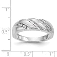 thumbnail image 7 of 14K White Gold Ring Band Wedding Diamond Round Complete Trio Men's , Size 5, 7 of 7