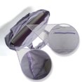 thumbnail image 3 of 1 pieza (negra, aproximadamente 74*23*30 cm (el tamaño del bolsillo es de aproximadamente 37*27 cm)) Bolsa de yoga, lona de gran tamaño de gran capacidad., 3 of 3