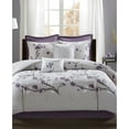 thumbnail image 1 of Holly 8 Piece Cotton Comforter Set Purple Queen, 1 of 4