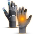 thumbnail image 1 of Guantes térmicos de invierno para correr con pantalla táctil, resistentes al agua, antideslizantes, resistentes al viento, para clima frío, talla M, 1 of 4