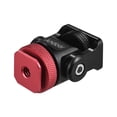 thumbnail image 4 of Andoer 180° Rotary Mini Ball Head Ballhead Hot Flash Shoe Mount Adapter 1/4 Inch Screw with Wrench for DSLR Camera Microphone LED Video Light Monitor Tripod Monopod, 4 of 8