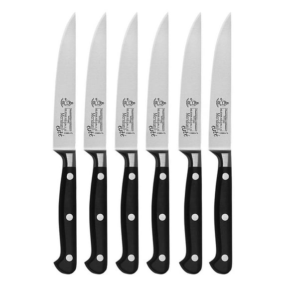 Messermeister Meridian Elite 6 Piece Fine Edge Steak Set in Steak Knife Pouch