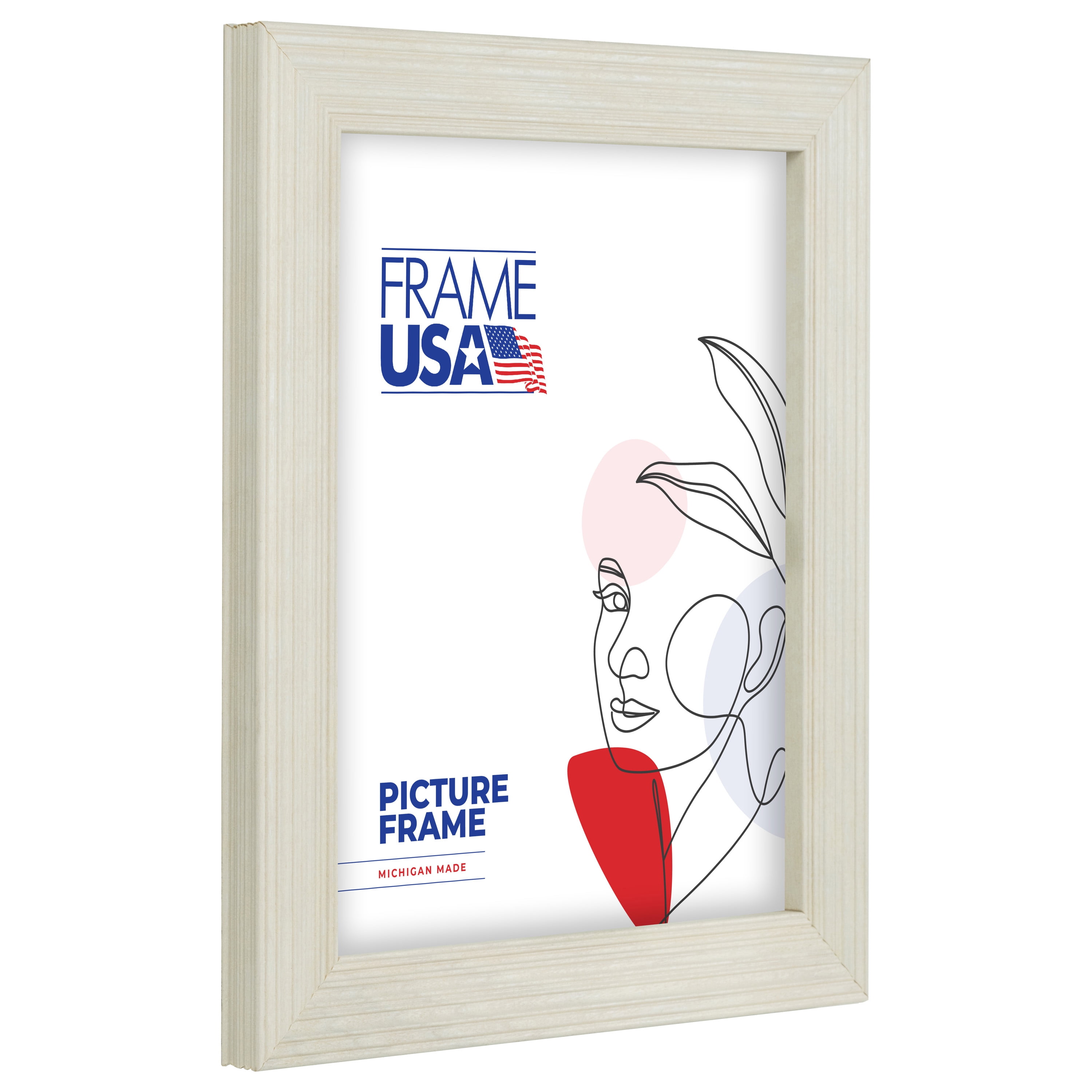 18x24 Picture Frame White Timber, 83585-677, 1.25 Inch Wood, Plexiglass, Wall Display