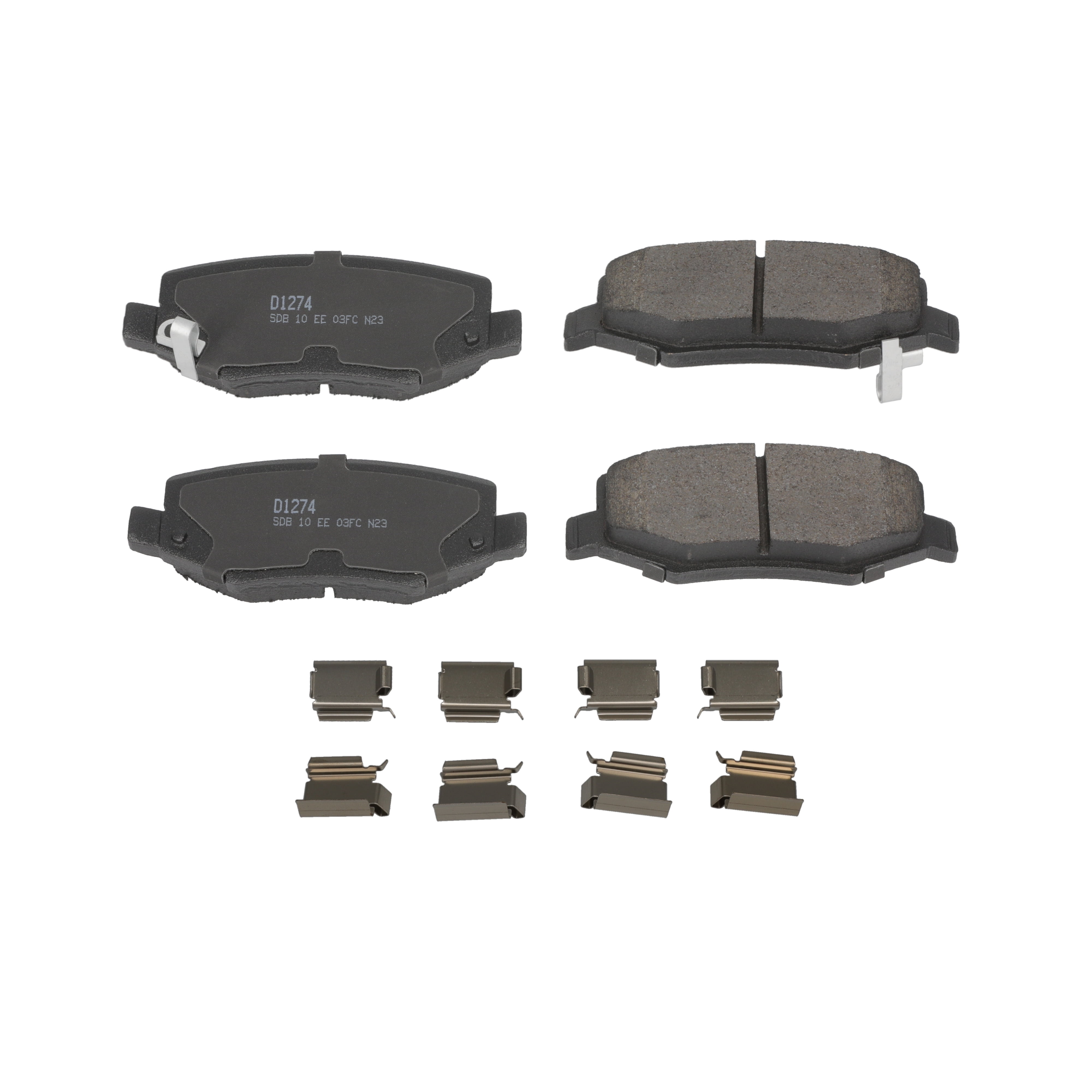 Winstop Brake Pad Set, Rear WS.1274.0.M, Jeep Wrangler 2017-2007