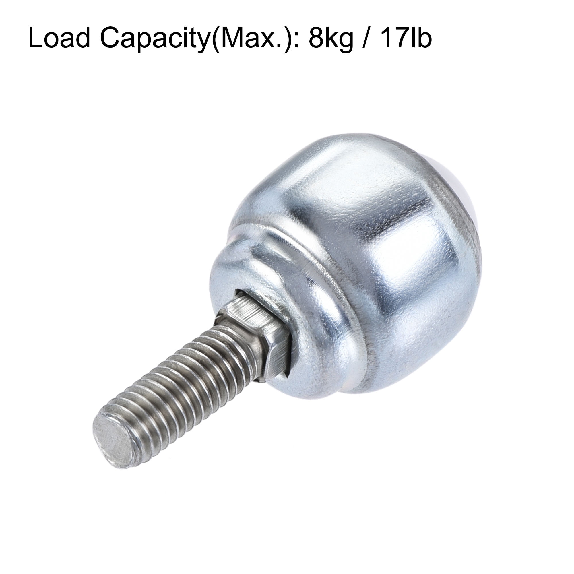 Unique Bargains Ball Transfer Bearing Unit Nylon Bolt-fixing Type 6pcs 12mm 17Lbs