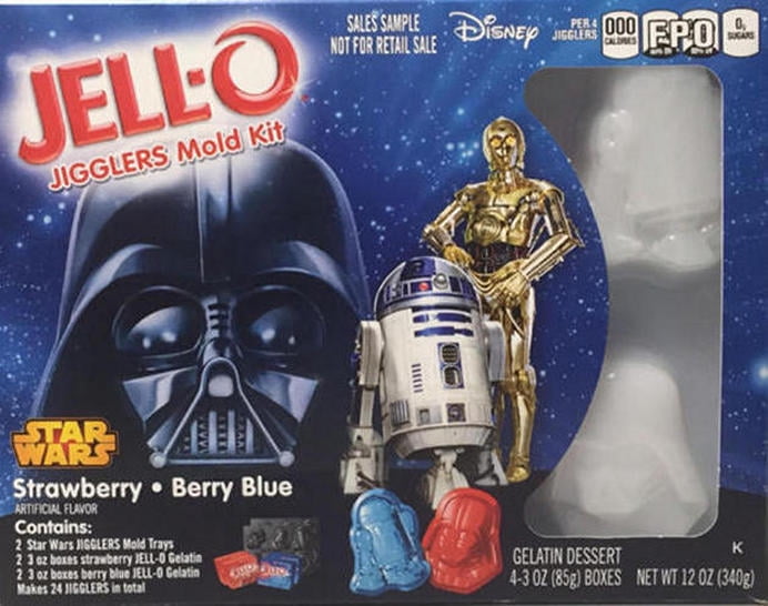Disney Star Wars Jell-O Jigglers Mold Kit Factory Sealed Memory Game Box on Rear 
