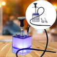 thumbnail image 1 of completo de 1 manguera , de de limpiar con cuenco de silicona, kit de , portátil para cafeterías - AZUL Yinane Cachimba completa, 1 of 6