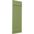 thumbnail image 3 of Ekena Millwork 17 1/2"W x 40"H Americraft Five Board (2 Batten) Exterior Real Wood Joined Board-n-Batten Shutters (Per Pair), Moss Green, 3 of 10