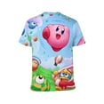 thumbnail image 3 of Kirby Poster Unisex Short Sleeve T Shirt Daily Novelty 3D Printed T-Shirts Soft Comfortable Tee Shirt Top For Men And Women, 3 of 7