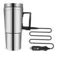 thumbnail image 4 of Stainless Steel Car Electric Kettle Heating Cup 300ml Silver 12V, 4 of 9