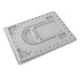thumbnail image 4 of Collar Herramienta de medición de bricolaje Zulema diseño de placa de disco gris joyería, 4 of 8