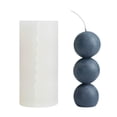 thumbnail image 1 of Silicone Candle Mold 3 Consecutive Balls Geometric Mould, 1 of 9