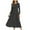 Black, variant on BVOFAR Women's Long Sleeve Maxi Dress Crew Neck Casual Solid Color Dresses Trendy Pleated Long Dress with Pockets 2025 Spring Outfits