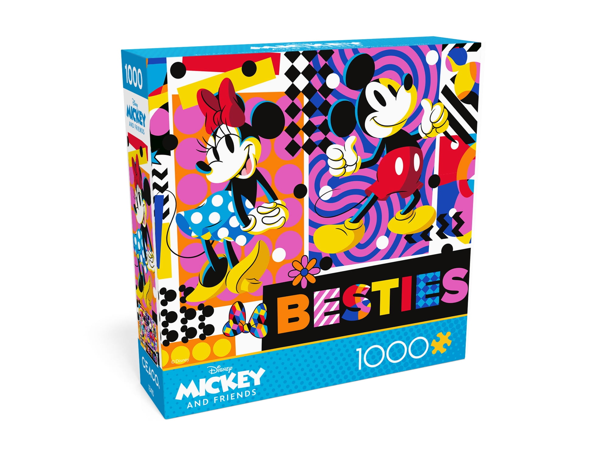 Ceaco Disney Mickey's Bold Expressions 1000-Piece Interlocking Jigsaw Puzzle for Adults Ages 14-99 Years