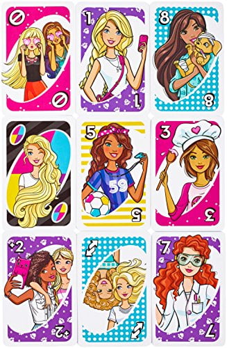 uno barbie cards