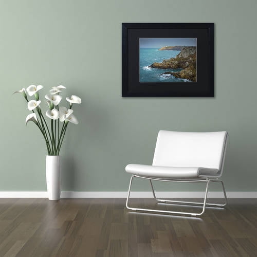 Trademark Fine Art "Land of Legend" Canvas Art by Mathieu Rivrin, Black Matte, Black Frame