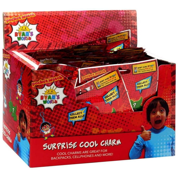 Pocket Watch Ryan's World Surprise Cool Charms Mystery Box (36 Packs)