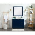 thumbnail image 6 of Elegant Decor Blake 42" Aluminum Alloy MDF Single Bathroom Vanity in Blue, 6 of 8