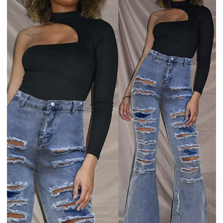 Destroyed Carpenter Bell Bottom Denim - Ready to Wear