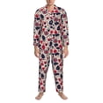 thumbnail image 3 of Sikiie Barbeque1 Mens Pajama Set, Soft Warm Long Sleeve Sleepwear, Cozy Button-Down Pjs for Men-XX-Large, 3 of 7