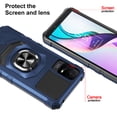 thumbnail image 3 of Compatible for TCL ION X Case/TCL ION V Case with Tempered Glass Screen Protector [Military Grade] Ring Car Mount Kickstand Shockproof Hard Phone Case - Blue, 3 of 7
