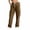 Khaki, variant on Corduroy Pants Women Fleece Lined Elastic Waist Drawstring Cargo Pants Warm Outdoor Hiking Pants with Pockets M