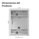 thumbnail image 3 of Ropero Closet Madesa Denver 2 Puertas Corredizas Blanco, 3 of 11