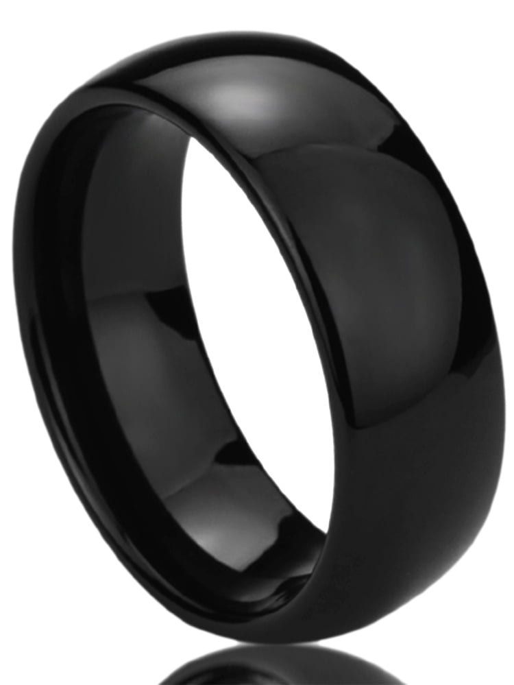 Pristine J Men Women Tungsten Carbide Wedding Band Ring 8mm Comfort