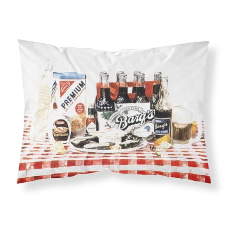 Carolines Treasures 1004PILLOWCASE Barqs oysters Fabric Standard Pillowcase Standard multicolor