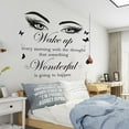thumbnail image 7 of Quotes Wall Stickers Motivational Inspirational Wall Stickers Letter Wall Decals Vinyl Sayings Beauty Eye Wall Decor Positive Words for Women Girls Bedroom Living Room Hallways Home, 7 of 7