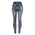 thumbnail image 6 of QHFBli Compression Leggings Womens High Waist Seamless Leggings Denim Print Jeans Tights Elastic Slim Fit Gym, 6 of 6