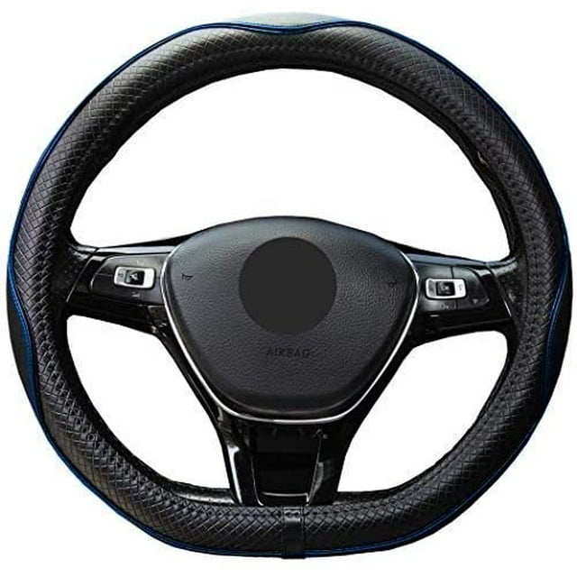 Housse de Volant en Cuir Microfibre (Forme en D, Noir Bleu)