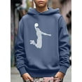 thumbnail image 3 of Mikrdoo Kid Boy's Spring Fall Sweatshirt Basketball Player Print Long Sleeve Comfy Loose Casual Pullover Hoodies Size 5-14, 3 of 8