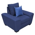 thumbnail image 3 of Sillon El Bazar Store Islandia Lino Azul Marino 1 plaza Modular Moderno Sala, 3 of 4