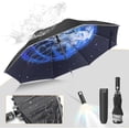 thumbnail image 2 of Parapluies Pliants Légers et Légers Ouverture et Fermeture Automatiques Mini Coupe-Vent Protection UV pour Voyage, Golf, Pêche avec Poignée Robuste pour Enfants Femmes, Hommes avec Options Colorées, 2 of 4
