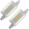 thumbnail image 1 of 2-pack 78mm R7S LED-lampa, 10W dimbar J78, 100W T3 halogenersättning, varmvit 3000K, 1 of 5