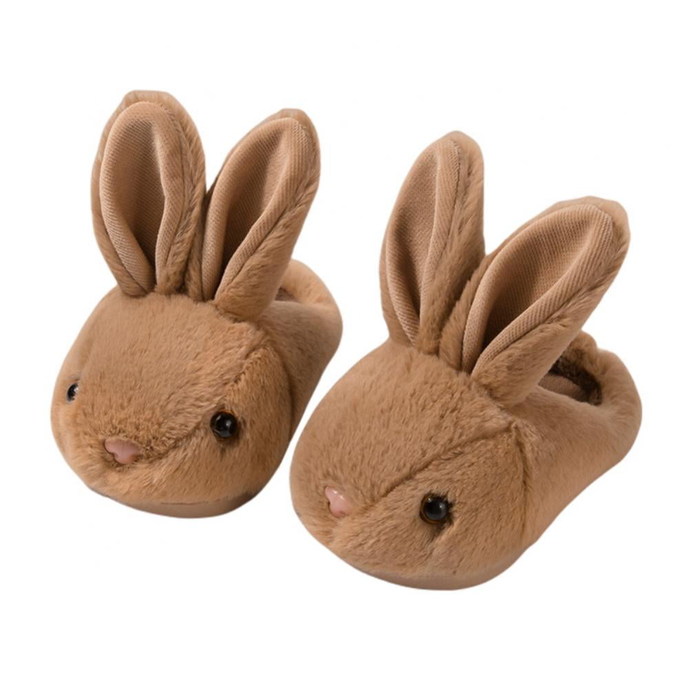 Details about   Baby Girls Cotton Slippers Children's Cute Rabbit Plush Slippers Boys HomeIndoor 