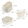 thumbnail image 5 of Bebamour Toddler Potty Training Toilet 3 in 1 Versatile Toilet Seat & Step Stool & Potty Chair Portable Potty Trainer for Boys & Girls with with 100 Pack Trash Bags (Dinosaur Coffee), 5 of 6